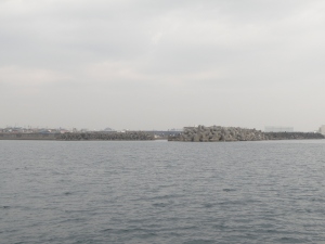 海側からみた平塚漁港