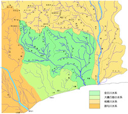 金目川水系図