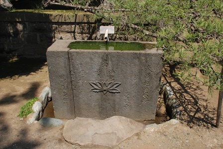 長徳寺の水鉢