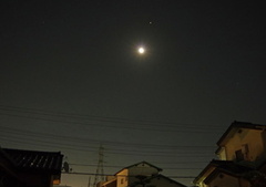 月と火星3 20201126平塚(撮影　剱持瑞穂）