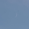月と金星16時3分 2021.11.08長持（撮影　剱持瑞穂）